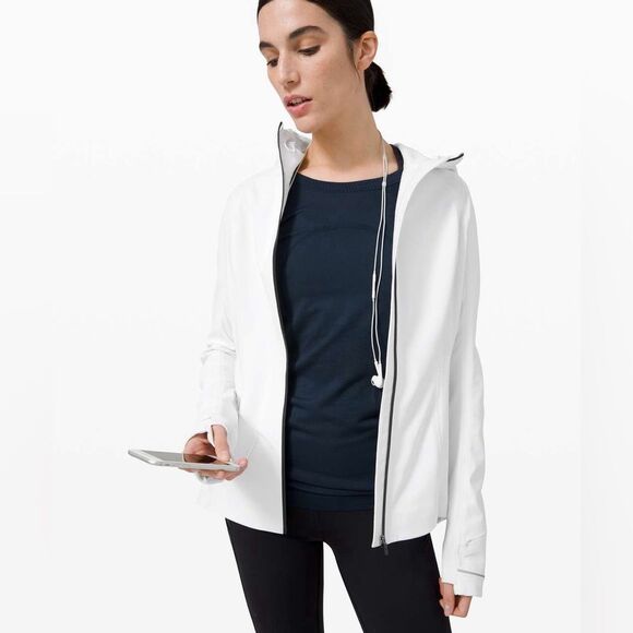 Lululemon Cross Chill Full Zip Jacket in White - Picture 2 of 10